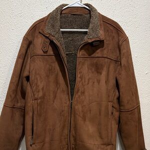 Roundtree & Yorke Tan Suede Jacket
